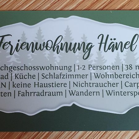 Ferienwohnung Haenel Antonshohe Exterior foto